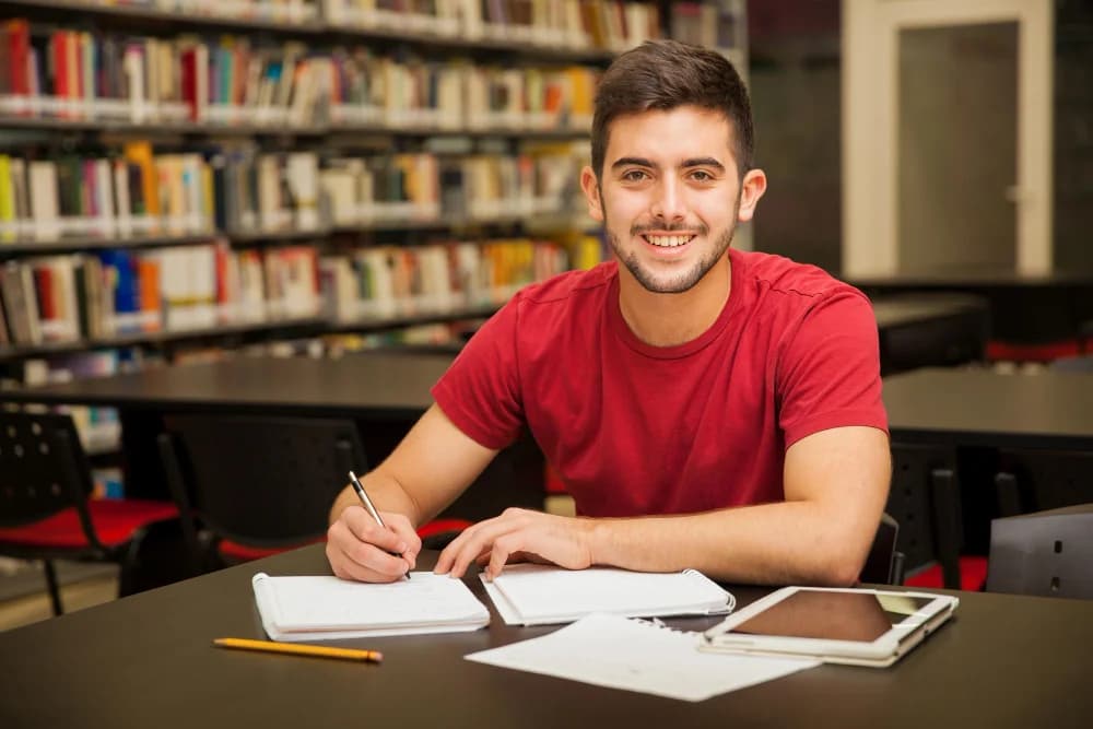 Students in business administration class